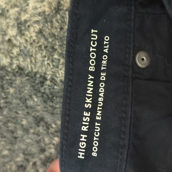 Universal Thread High Rise Skinny Bootcut Women's Size 0/25R  Black Jeans Pants - Picture 6 of 8